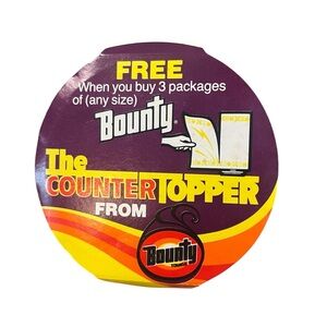 Vintage The Counter Topper from Bounty Towels - Paper Towel Holder‎ Collectible